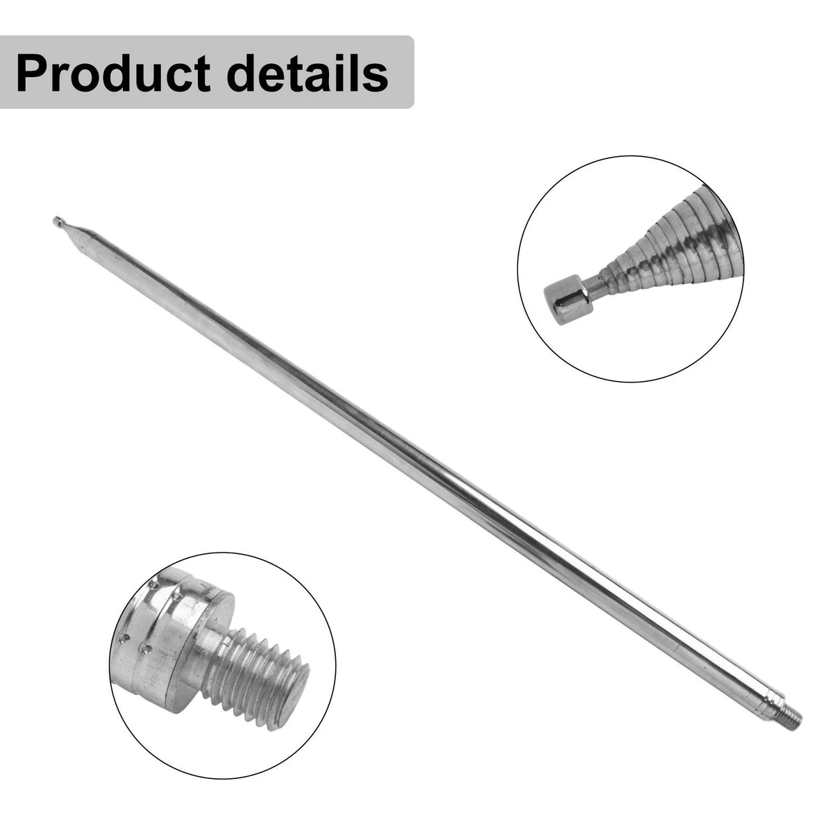 Telescopic Antenna for Shortwave (14 Sections, M10 Thread)