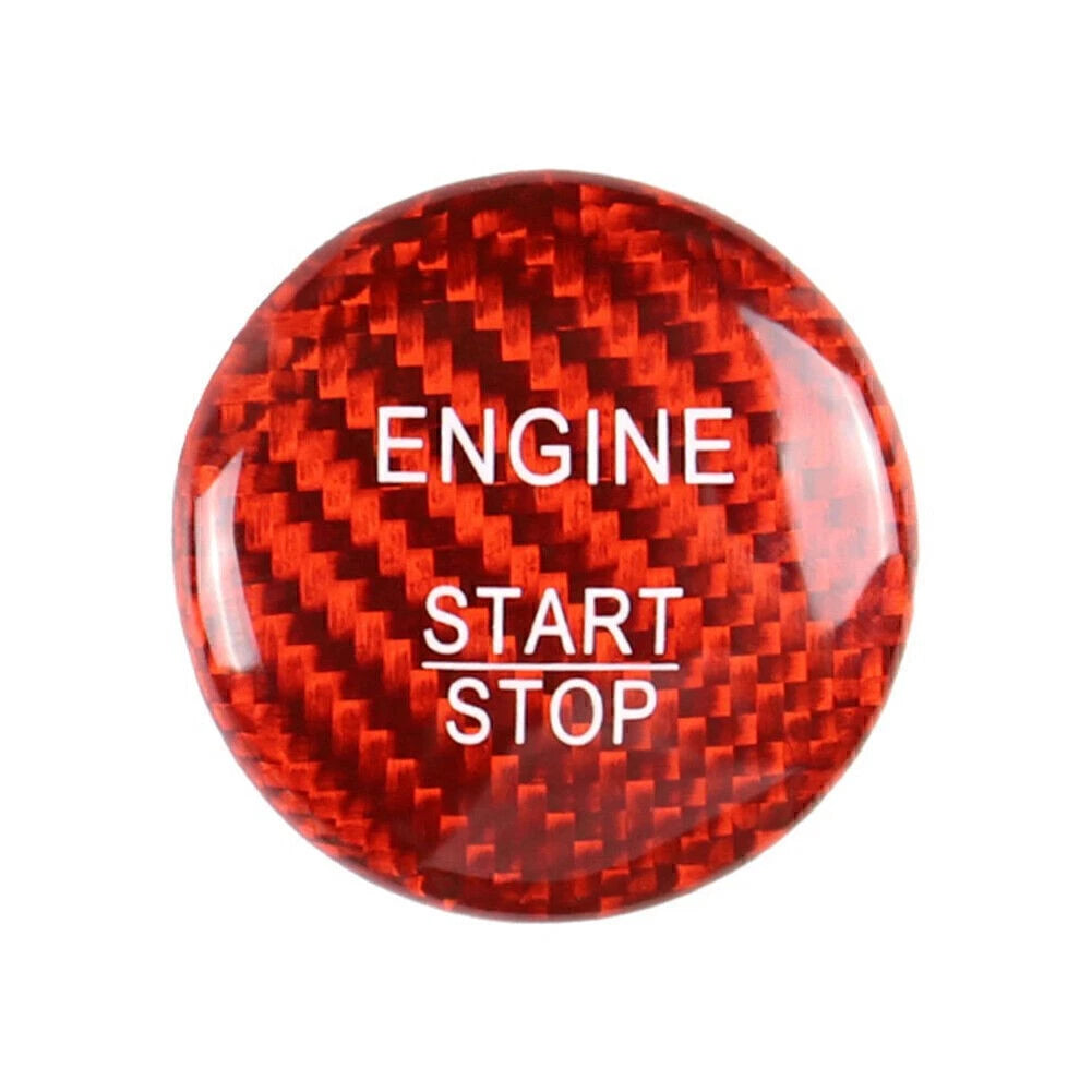 Engine Start Stop Button Cover for Mercedes A B C E GLE GLC CLA (Carbon Fiber)