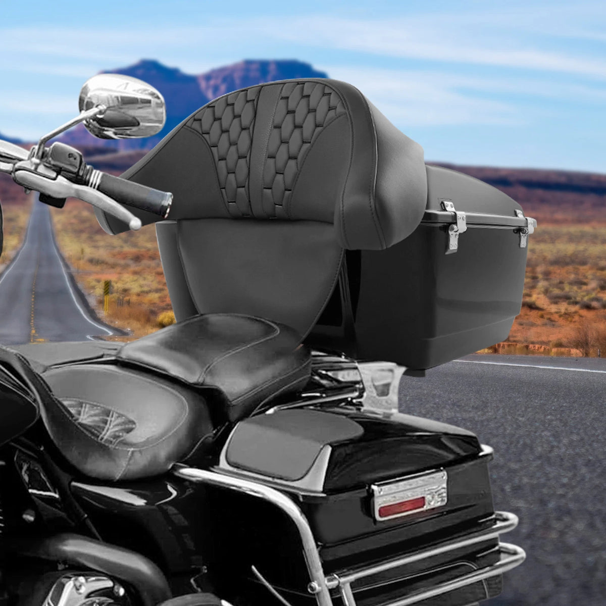 Trunk Passenger Backrest for Harley Touring Road King (1997–2013)