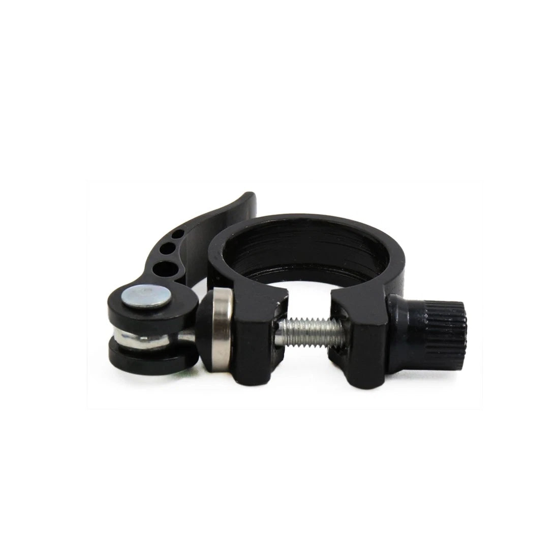 31.8mm Aluminum Alloy Quick Release Seatpost Clamp for Bicycle Saddle (Black)