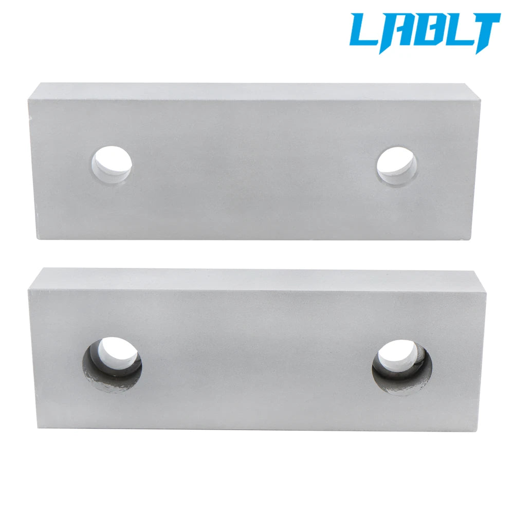 2X Aluminum Machinable Soft Jaws for 6" Vises (LABLT)