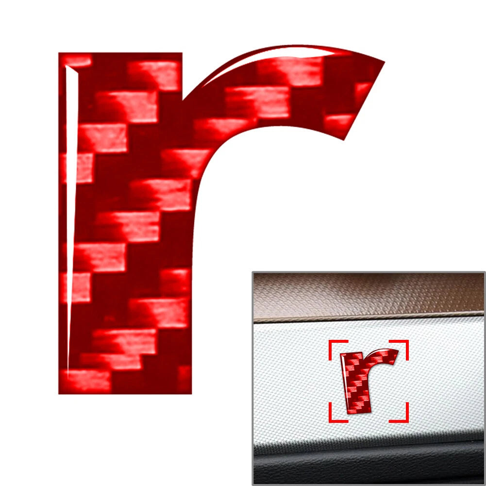 Lowercase r Decal Sticker for Window Door Wall Emblem