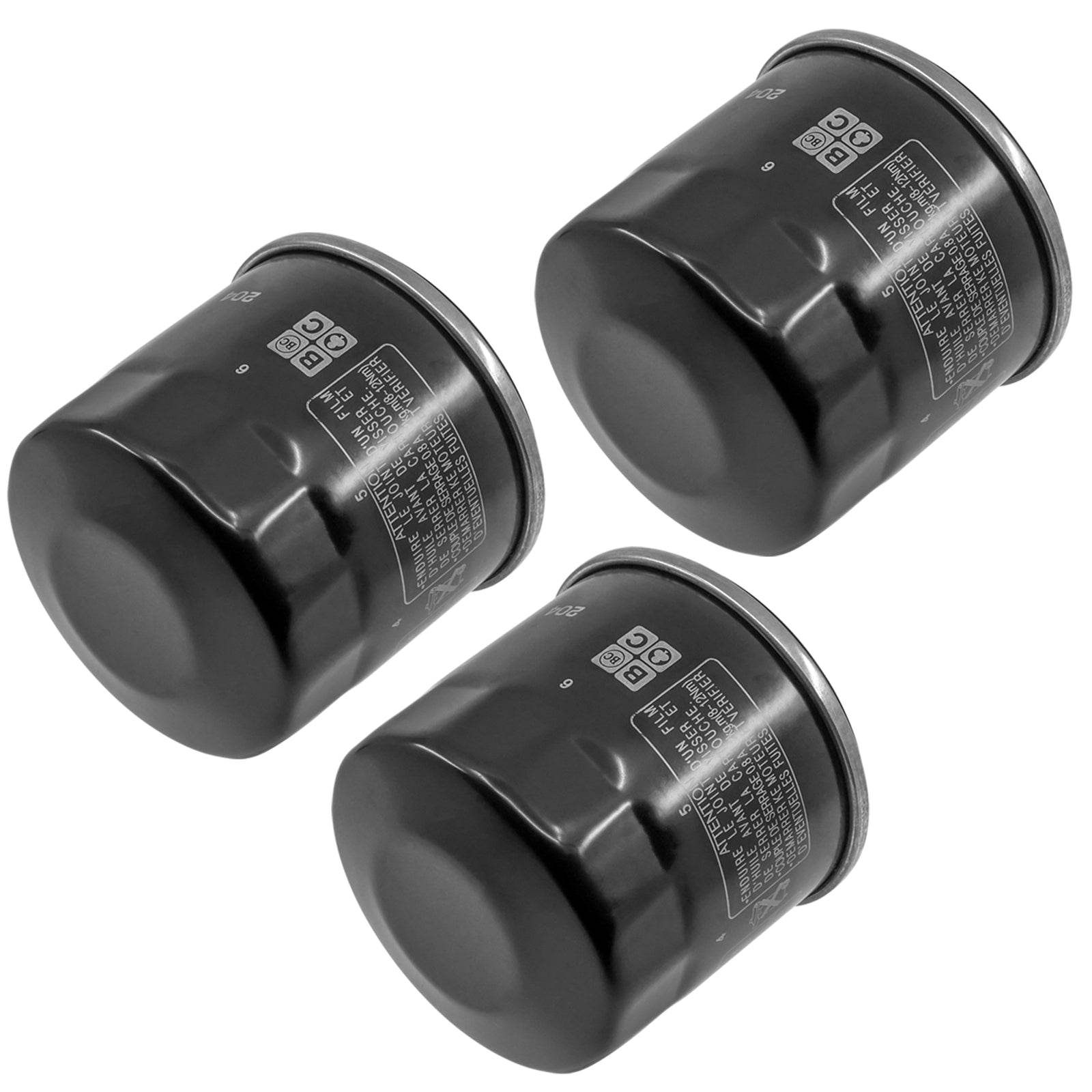 Oil Filter 3 Pack Replacement for Kawasaki VN900 Vulcan 900 (2006–2013)