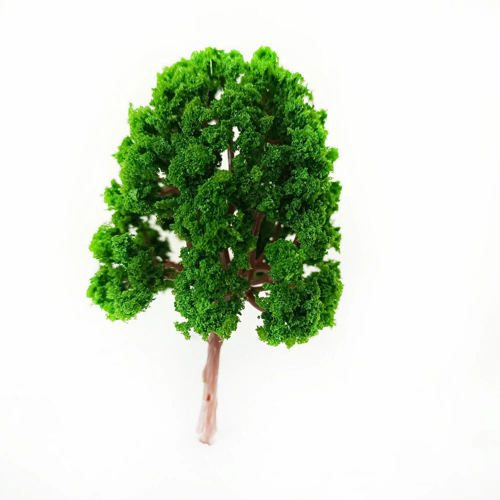 10Pcs 3.74" Model Trees for Garden Train Railroad Scenery