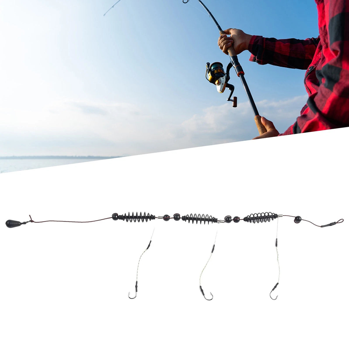 Fishing Hook and Bait Cage Set for Fishing Tackle