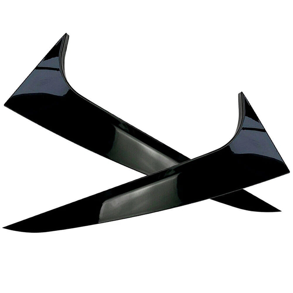 Glossy Black Rear Window Spoiler Side Wing Cover for BMW X4 G02 (2019–2020)