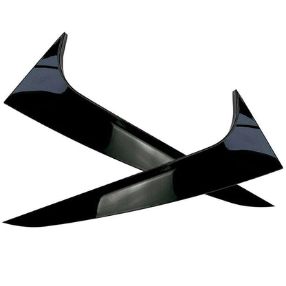 Glossy Black Rear Window Spoiler Side Wing Cover for BMW X4 G02 (2019–2020)