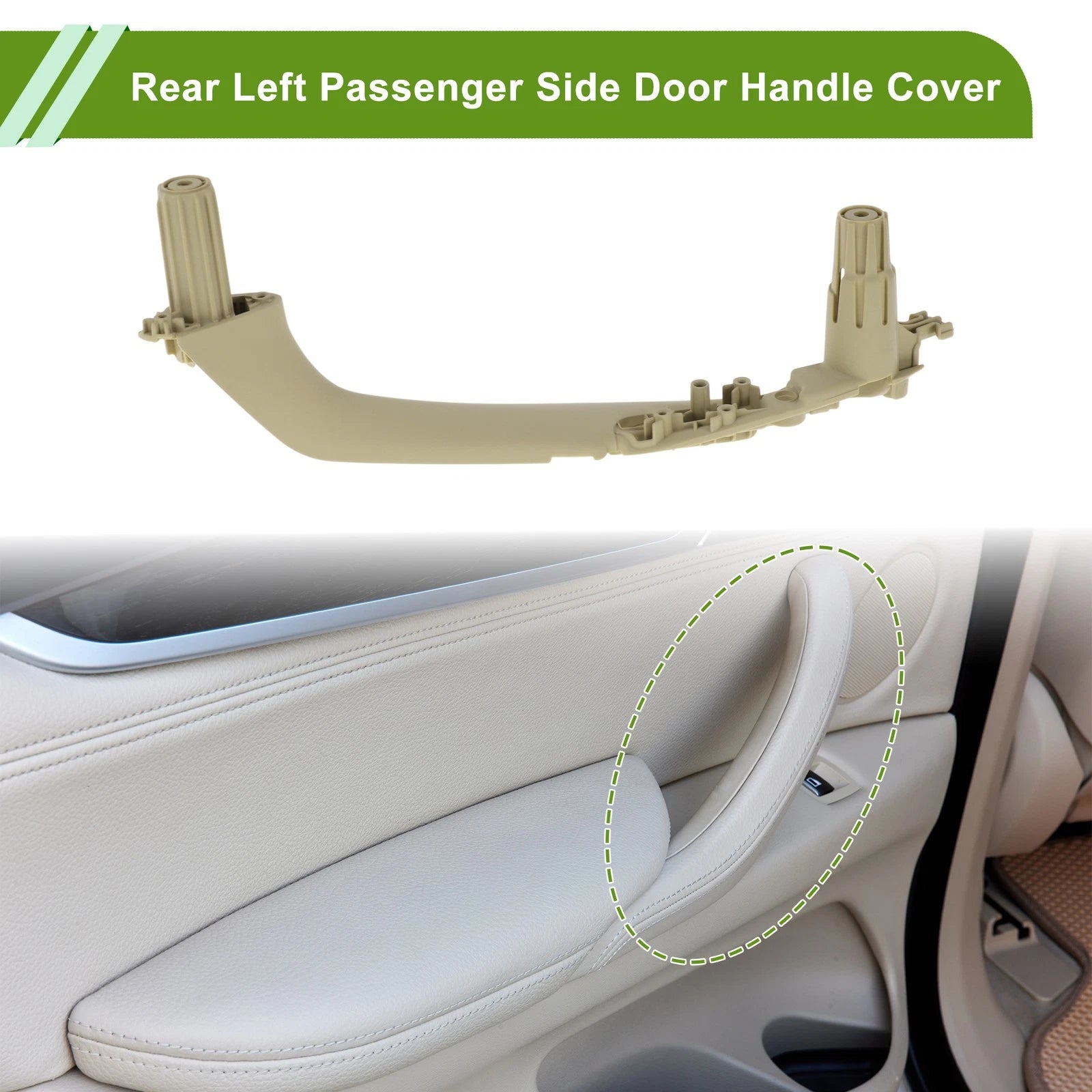 Door Panel Handle Pull Trim Cover Replacement for BMW 5 Series G30 (2017–2023)