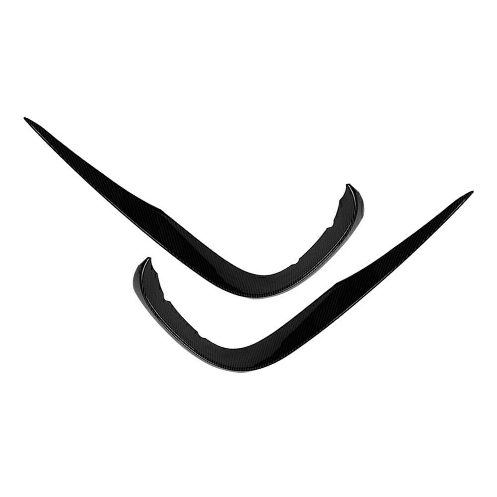 2X Carbon Fiber Front Bumper Splitter for Benz E-Class W213 (2016–2020)