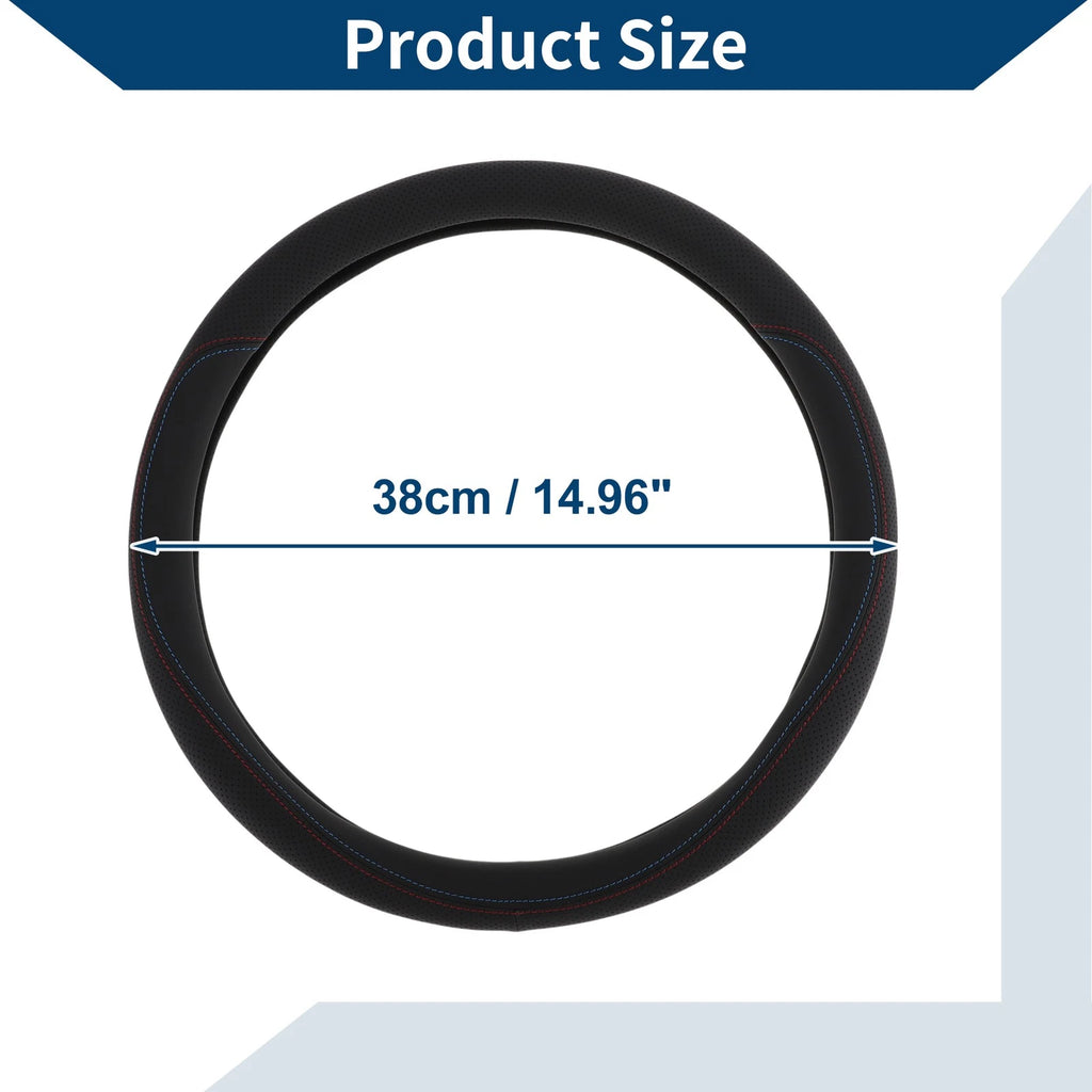 Steering Wheel Cover for Car 14.96" Black (Fits )