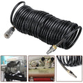 25ft Black Air Compressor Hose Line for Various Uses