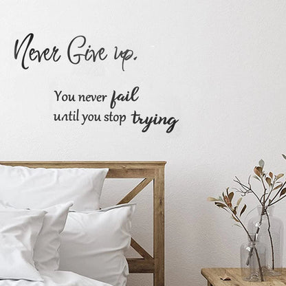 PVC Decorative Wall Sticker with English Quotes for Home Decor