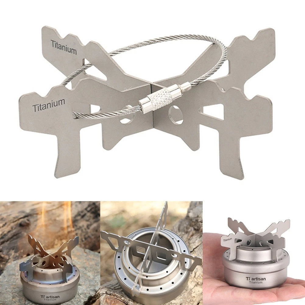 Light Stove Rack Cross Stand for Camping Supplies