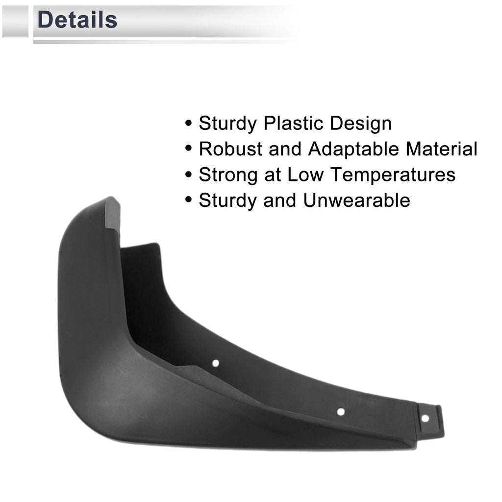 Set of 2 Mud Flaps Splash Guards for Mazda 2 (Hatchback) (2008–2014)