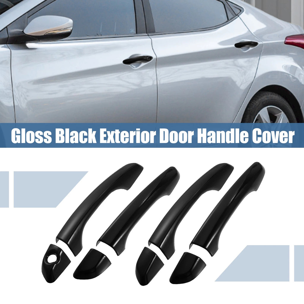 8pc ABS Side Door Handle Cover Trim Replacement for Hyundai Elantra (2017–2020)