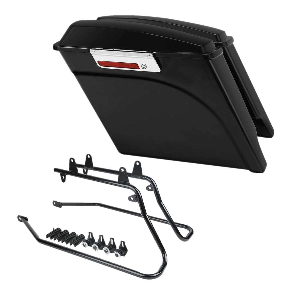 Saddle Bags + Conversion Brackets for Harley Softail (1984–2017)