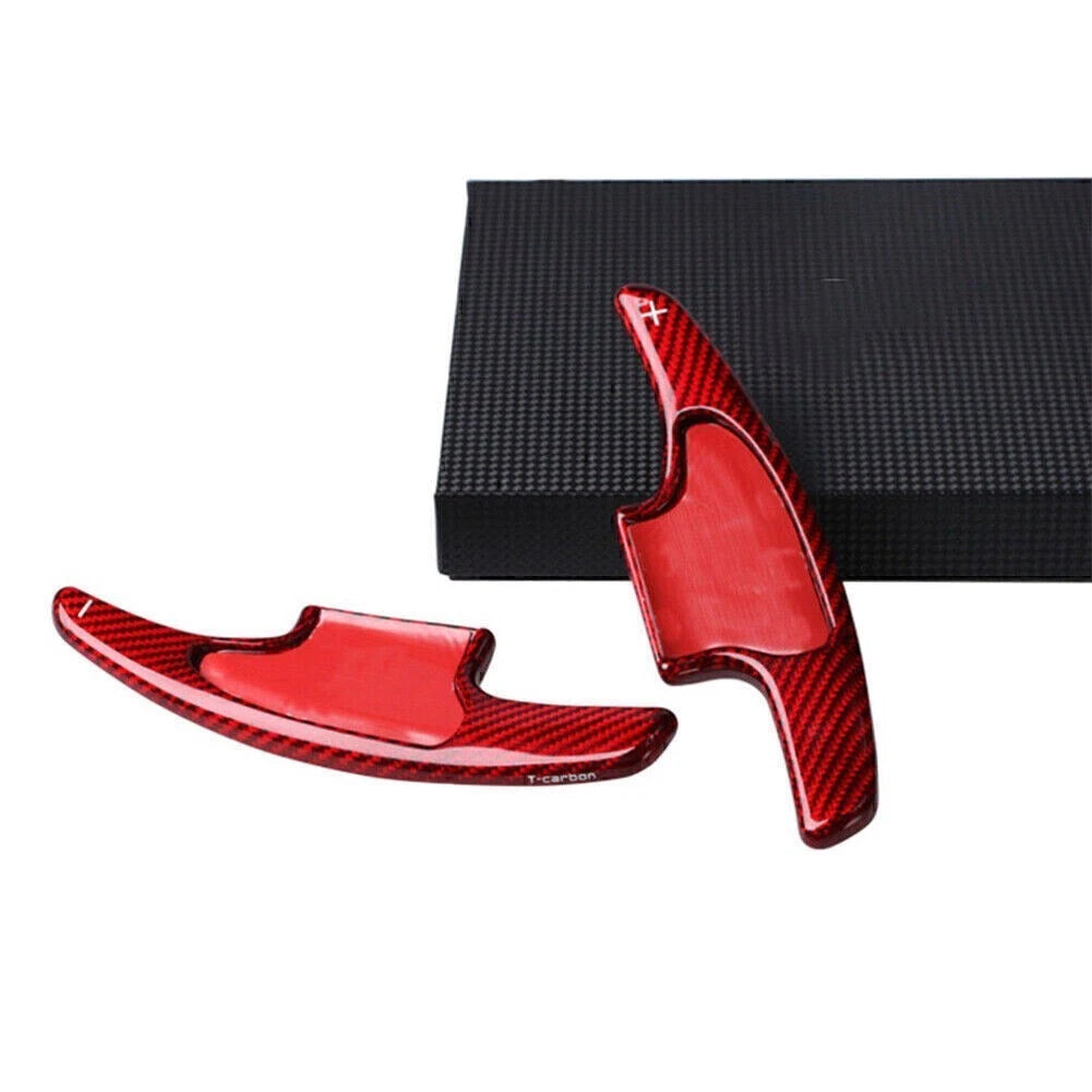 Steering Wheel Shift Paddle Shifter Extension for Honda (2018) Carbon Fiber Red