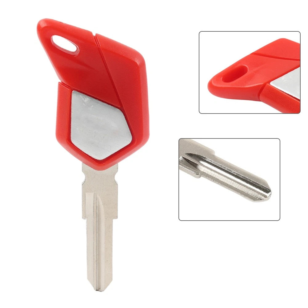 Motorcycle Uncut Blade Blank Key 1pcs For MV Agusta F3 675 800/Brutale 675 Red