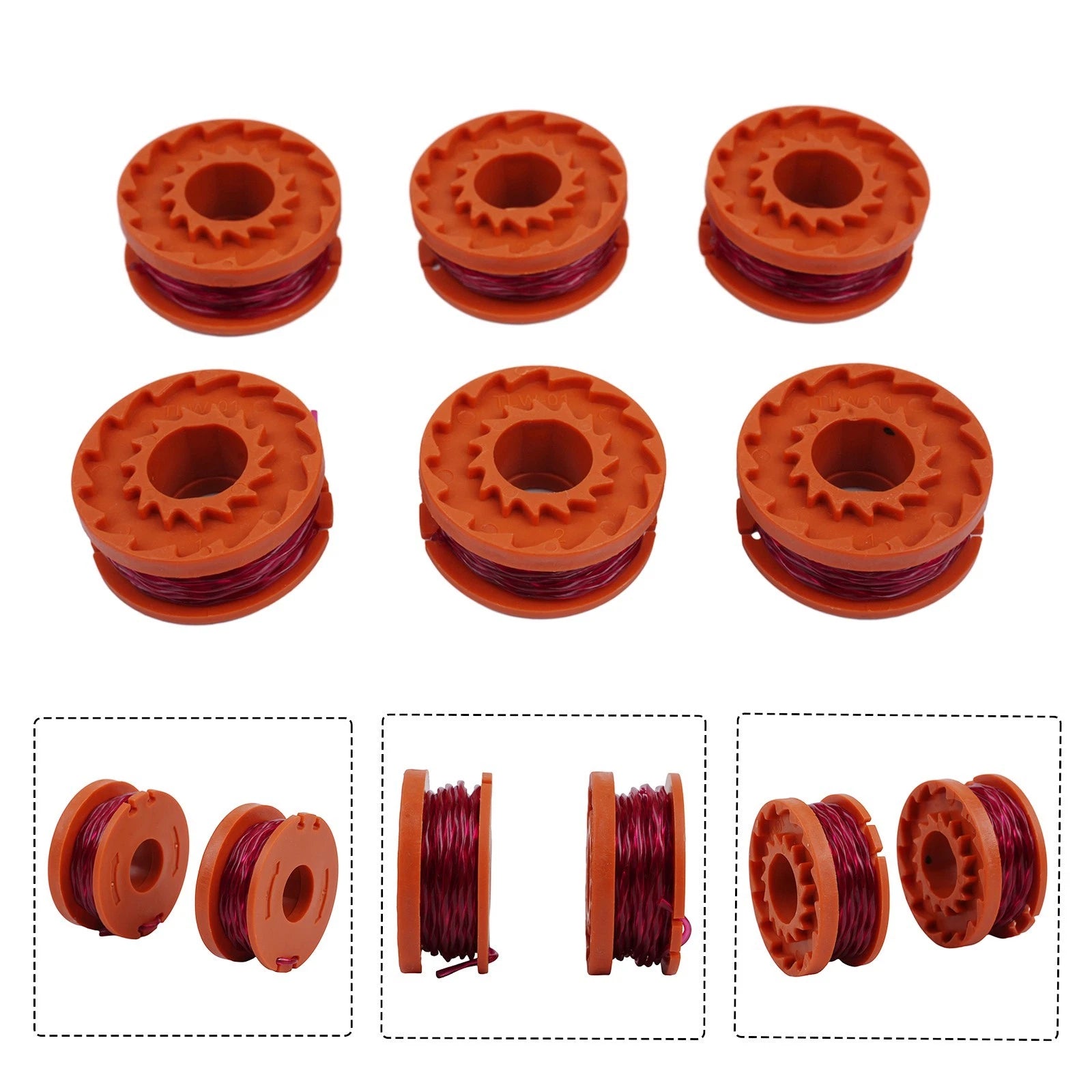 163E Spool & Line Accessories for GT/WG Lawn Trimmer (Replacement)