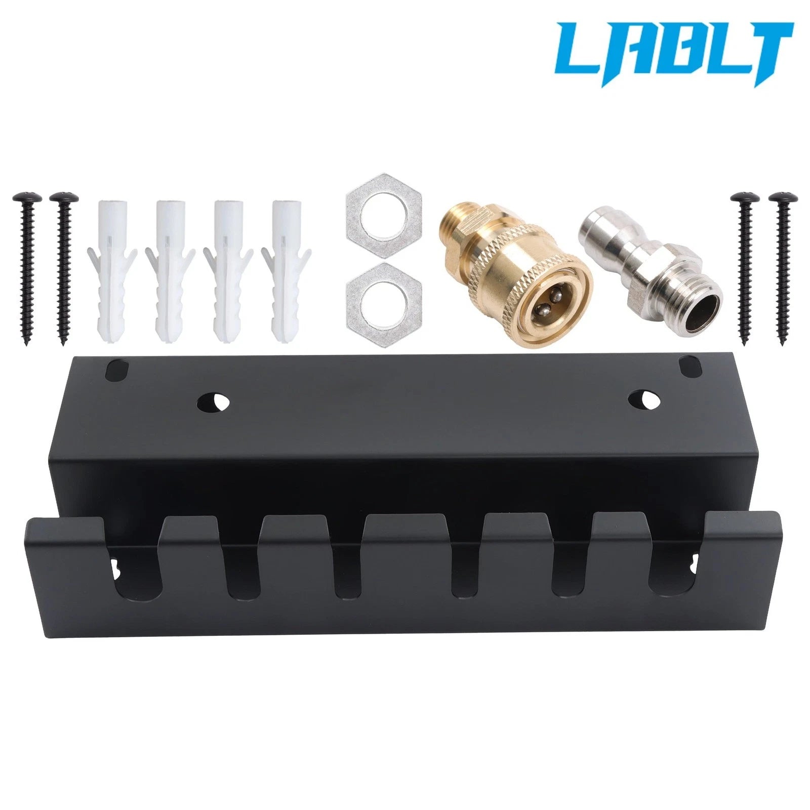 2X LABLT Rack 1/4" Quick Connect Hooks for Pressure Washer Accessories