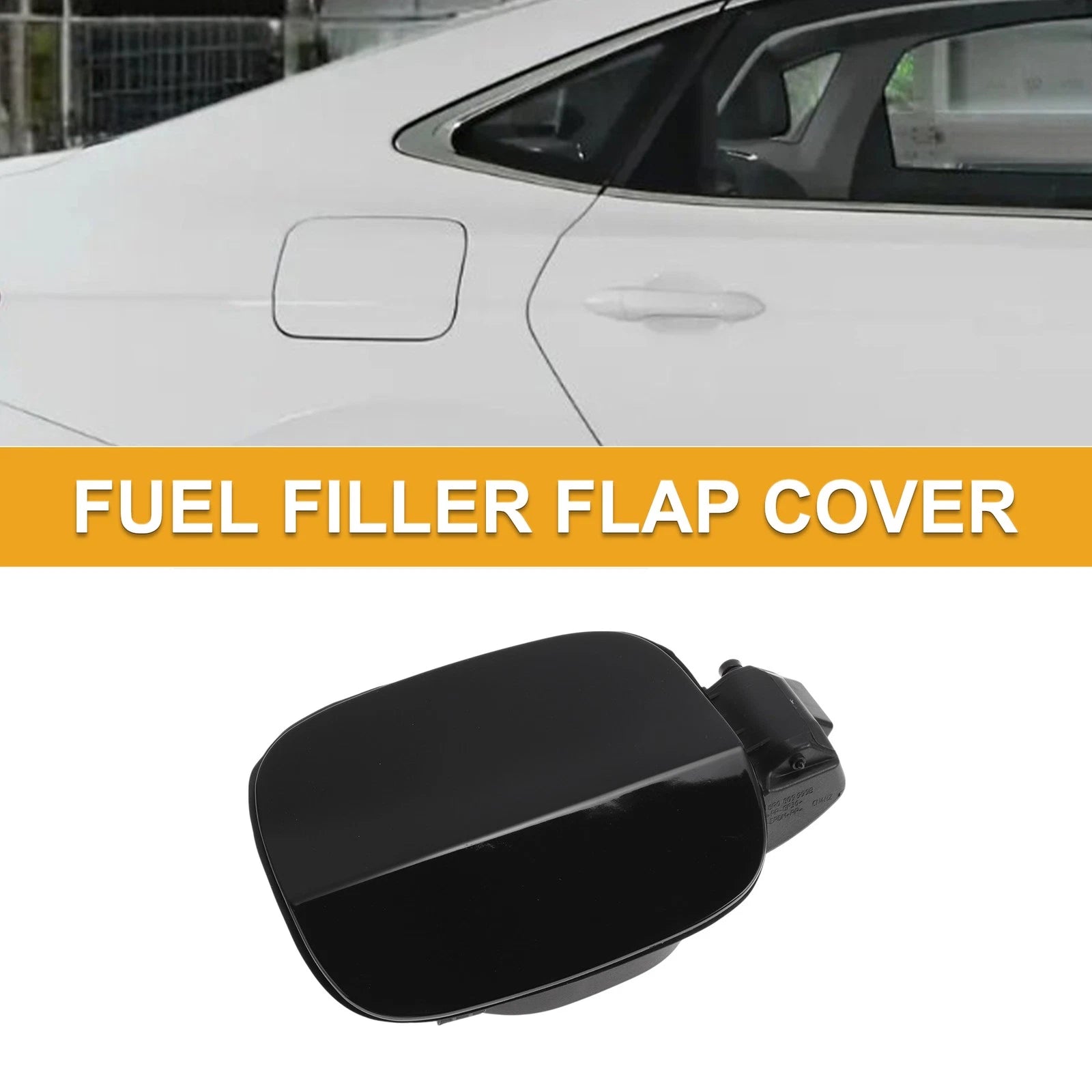 Fuel Tank Door Cap Replacement for Audi Q5 2010-2016 Bolt Type Black ABS