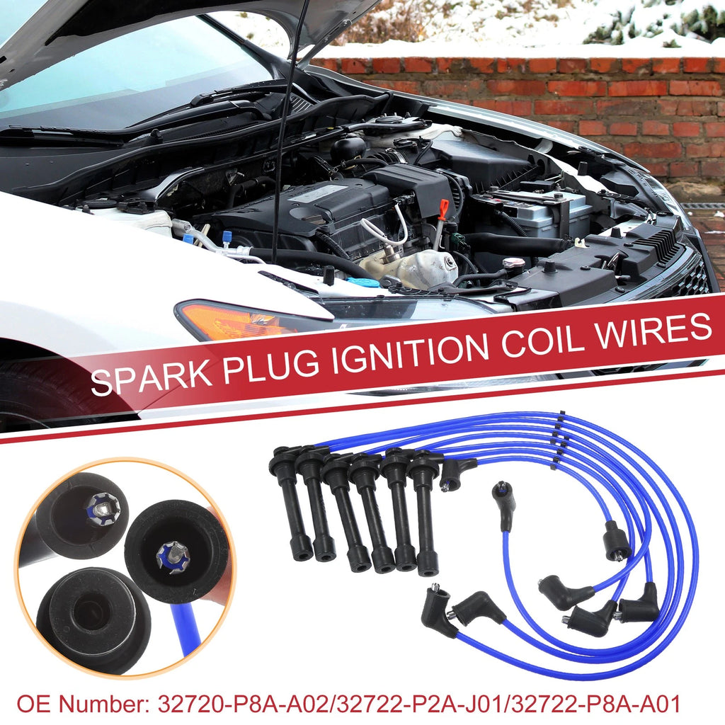 Ignition Coil Spark Plug Wire Set for Honda Accord SOHC (2008–2012)