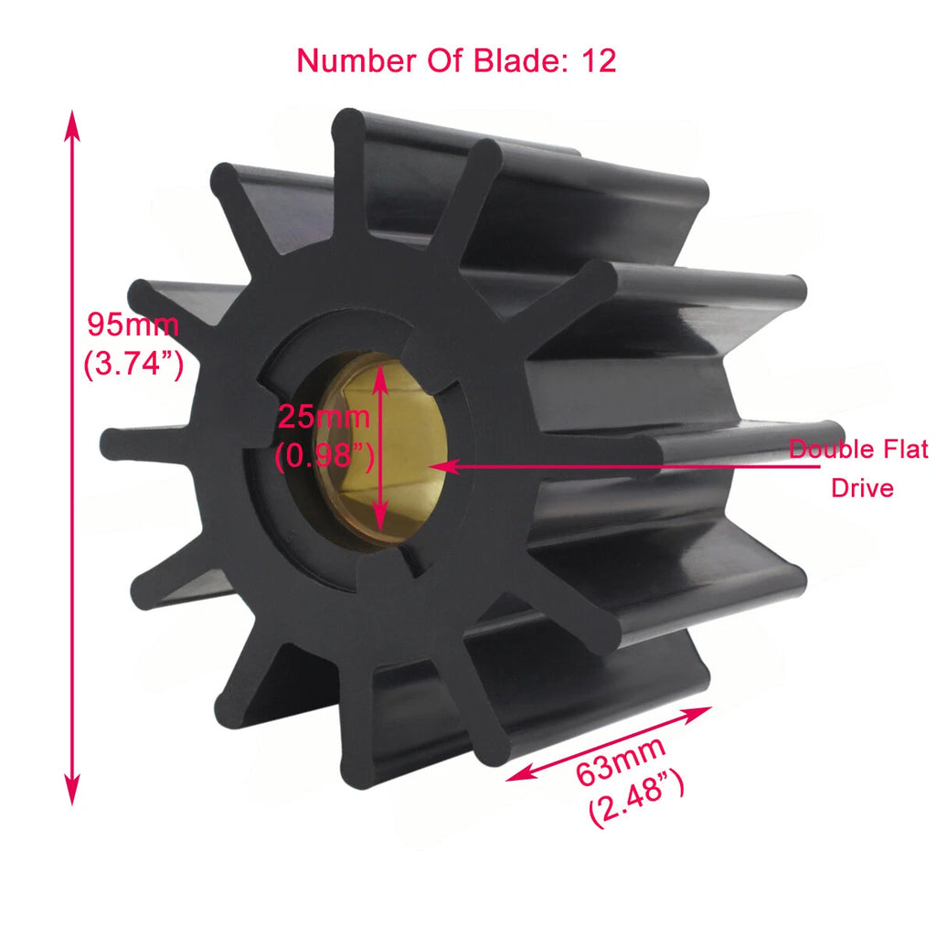 Flexible Impeller Raw Water Pump for JMP 8101-01 DJ 087-1201 (Replacement)