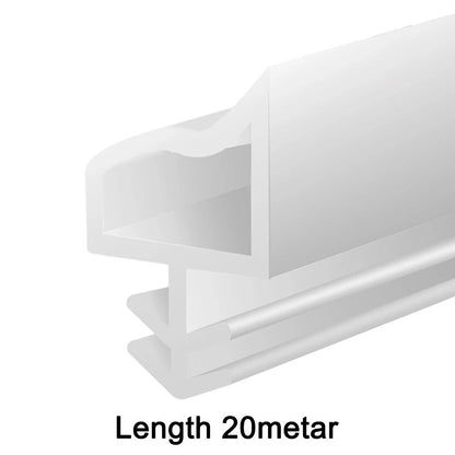 Flexible PVC Door Frame Sealing Strip for Soundproofing (Universal Fit)