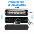 6 LED Strobe Light Bar for Surface Mounting (Cars, Trucks)