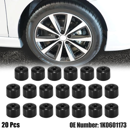 20pcs Wheel Lock Lug Nut Cap Set with Tool for VW Golf Passat Jetta (2005–2019)