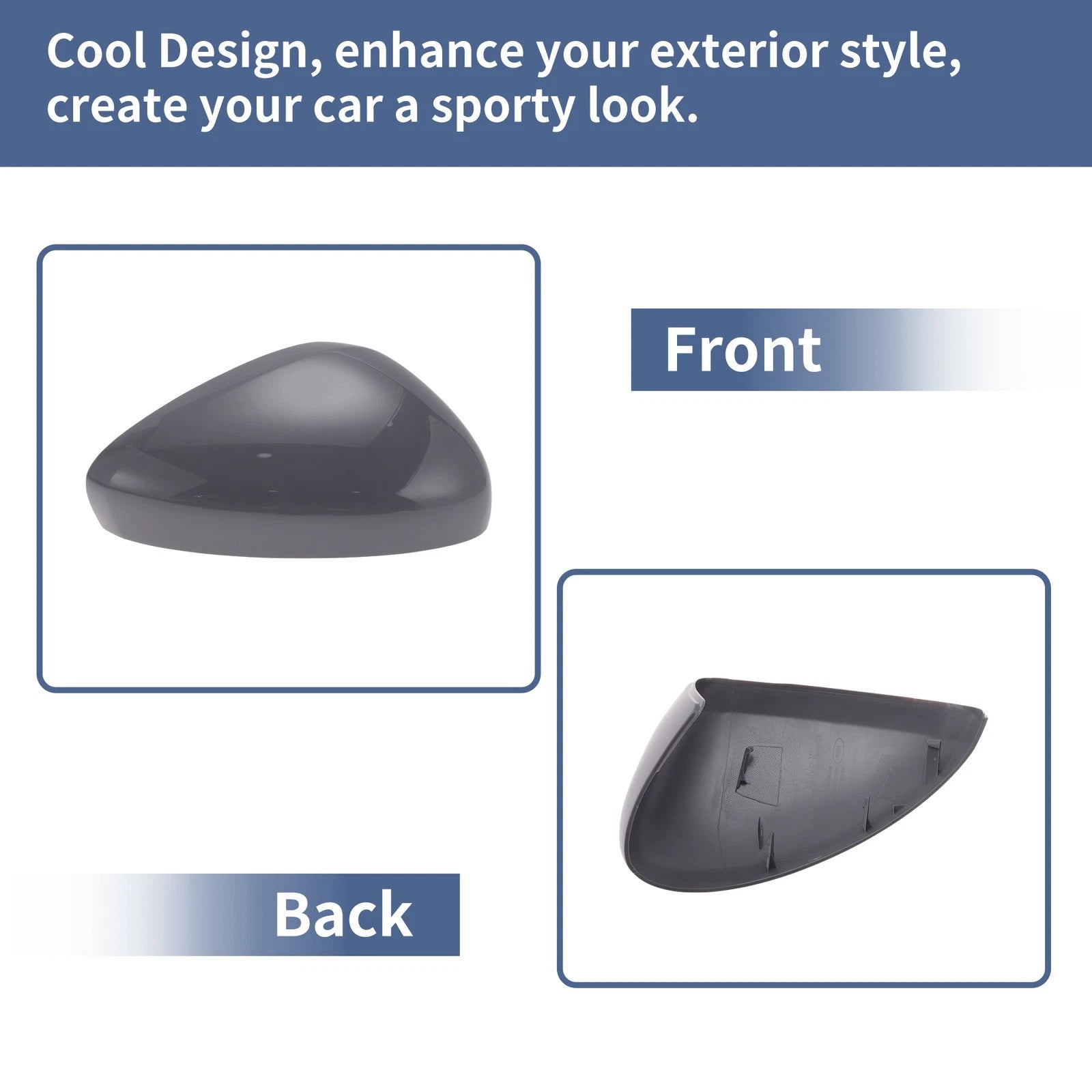 Mirror Cover Cap for Citroen C3 II (2010–2016) - Gray