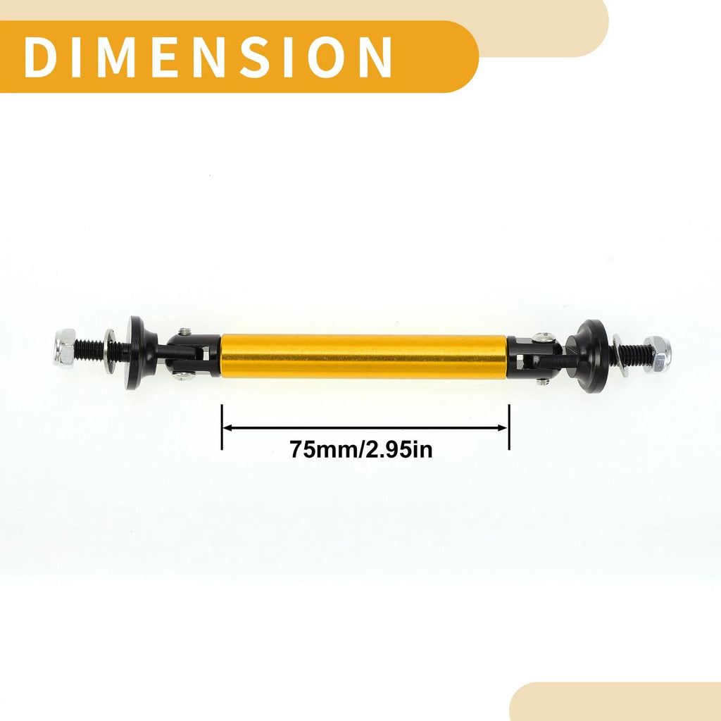 2X Adjustable Front Bumper Lip Splitter Strut Support Bars for