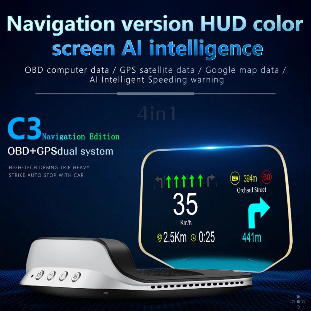 HUD accessories for Car (OBD2, GPS Navigation)