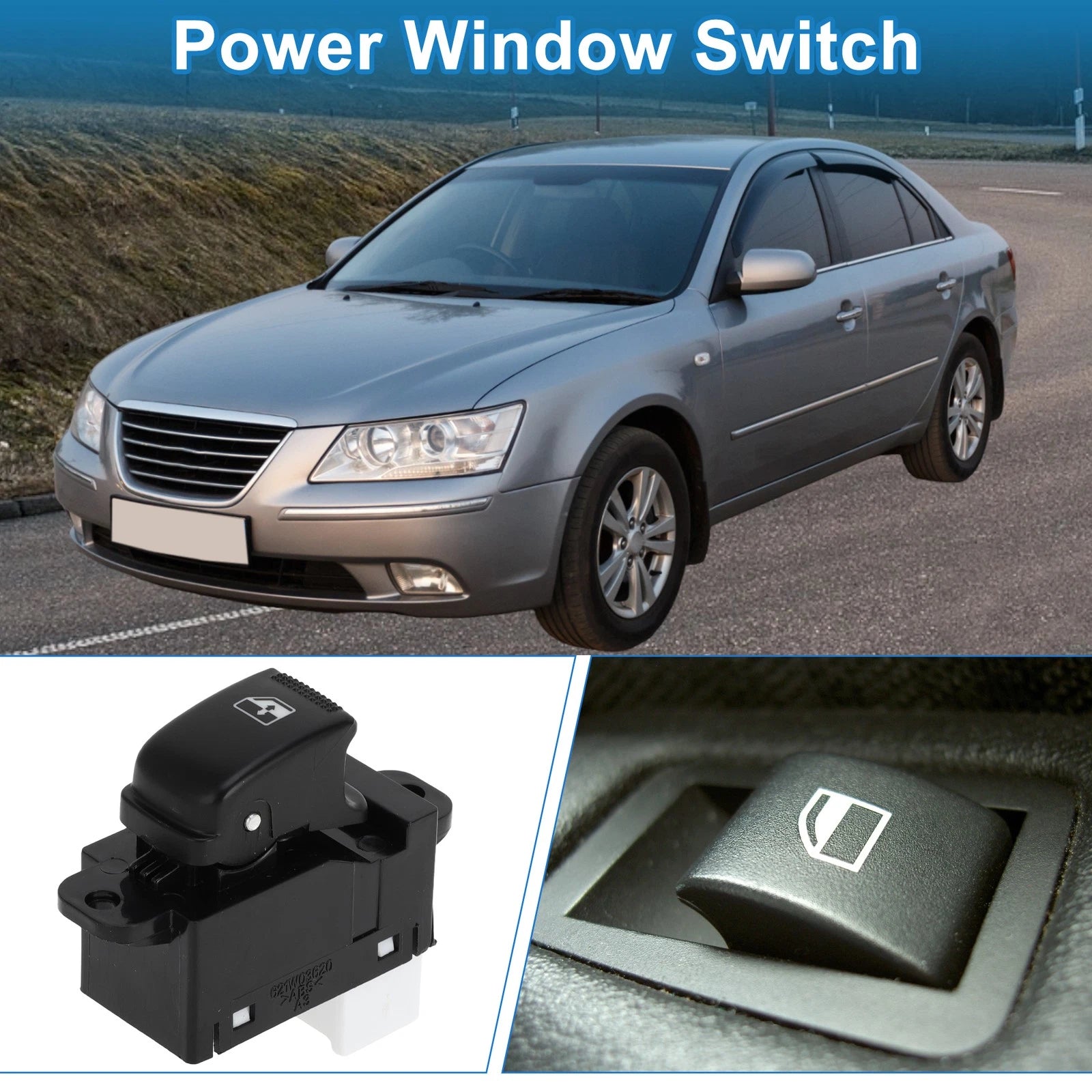Rear Left Power Window Switch for Hyundai Sonata and Kia Sonata (2015–2019)