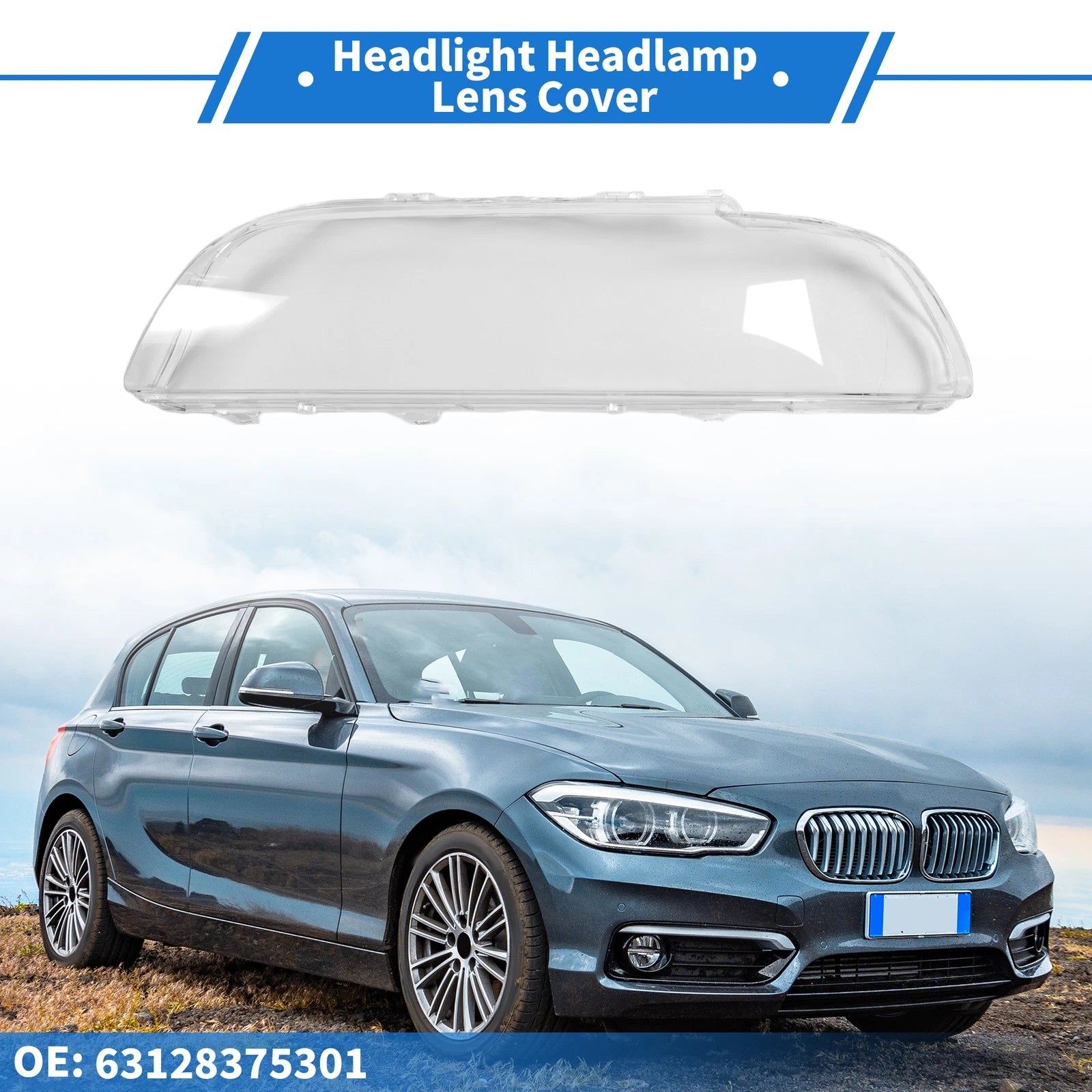 Headlight Lens Cover Front Left OEM for BMW 5 Series E39 (1996–2003)