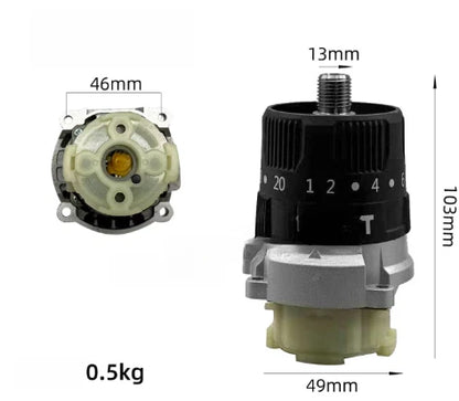 13mm Drill Transmission for Winter Ice Fishing (Lightweight Plastic Build)