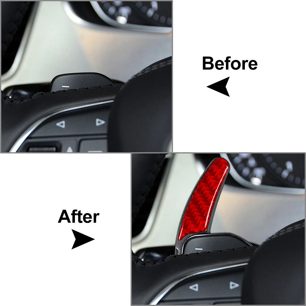 Steering Wheel Shift Paddle Extensions for Audi A3 A4 A5 A6 A8 Q5 Q7 S5 S6
