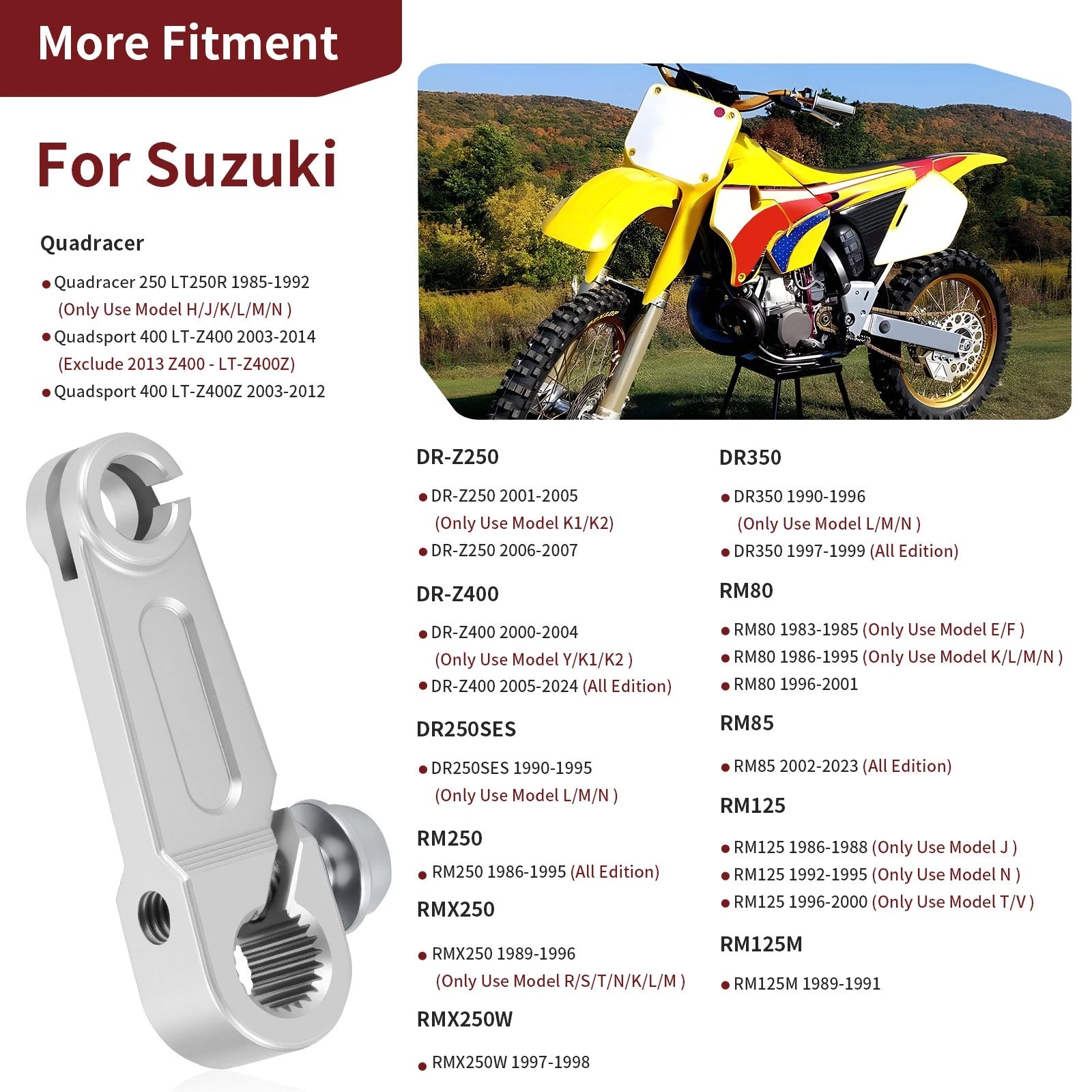Clutch Release Arm 23271-20902 for Suzuki Quadsport Z400 LTZ400 (2003–2014)