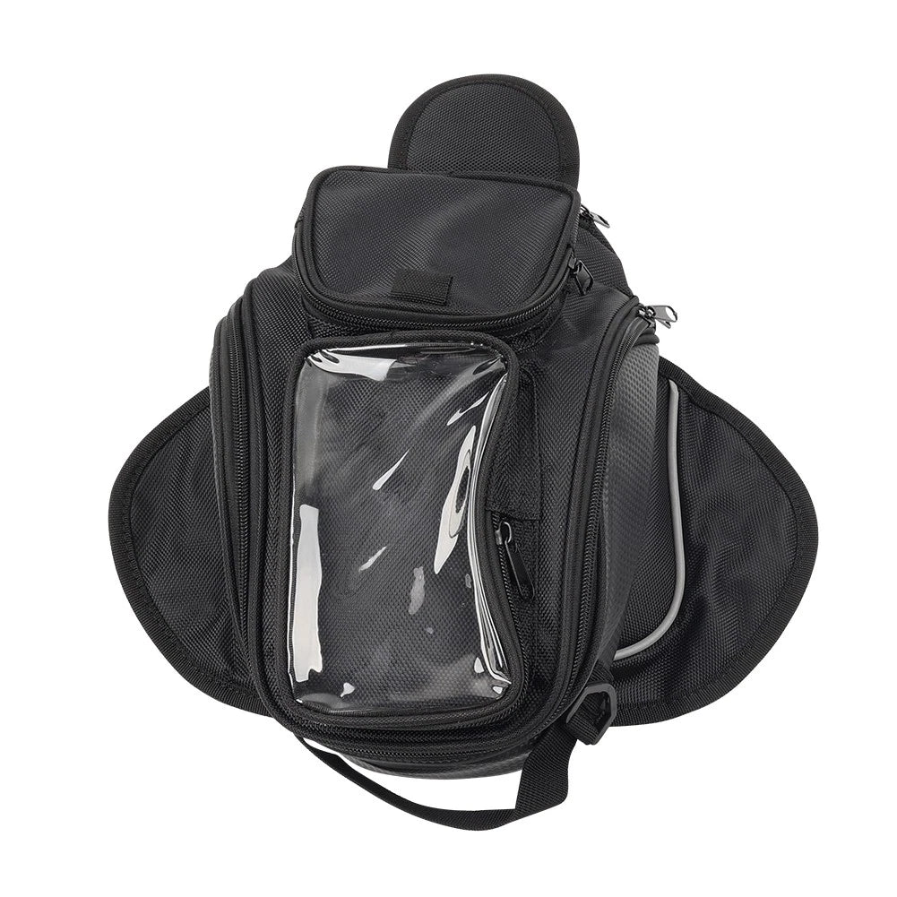 Front Fuel Tank Bag for Universal Motorcycle (1PC) - Touchable Navigation, Black