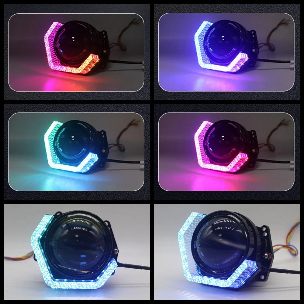 2Pcs RGB LED Angel Eyes for