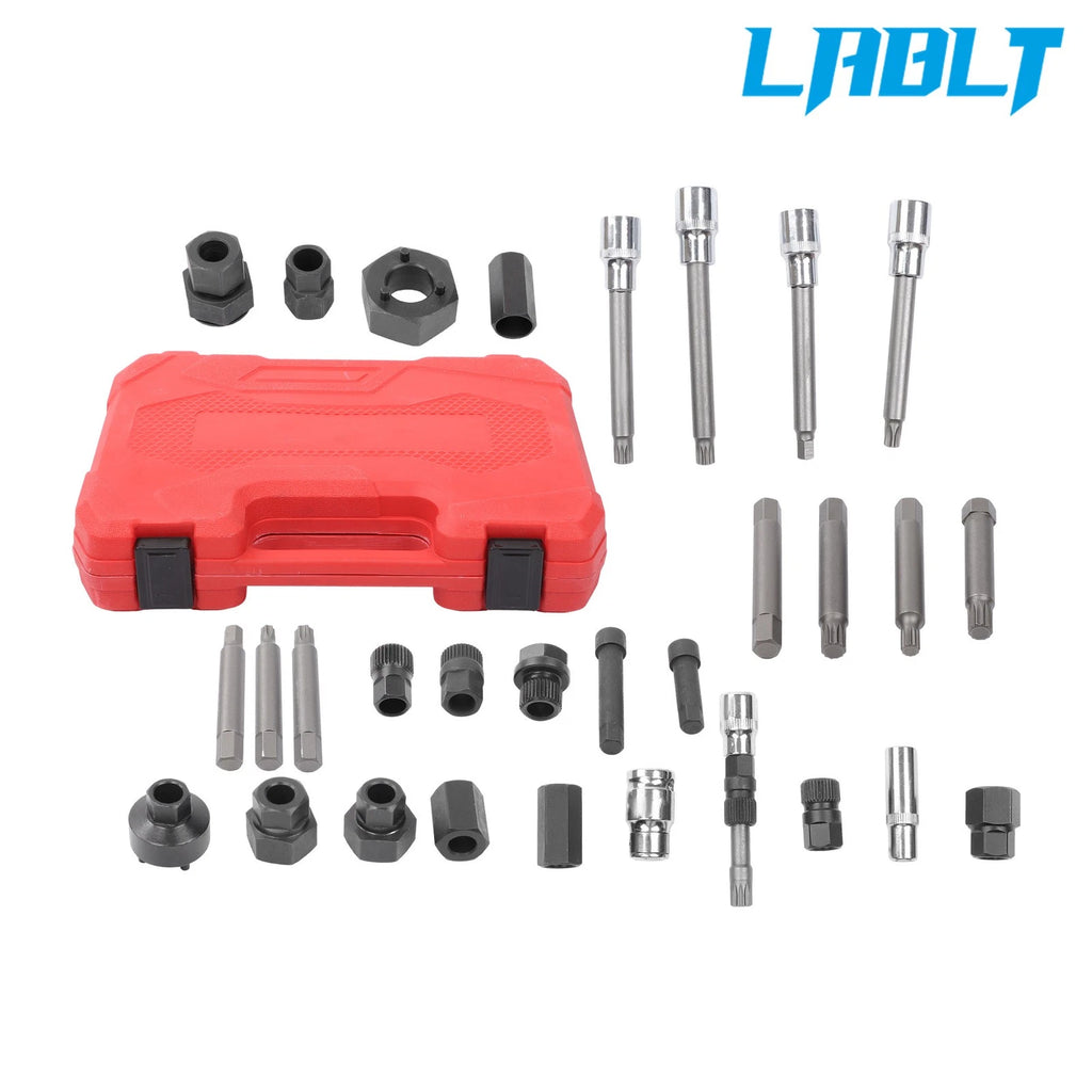 30PCS Alternator Pulley Removal Tool Kit for
