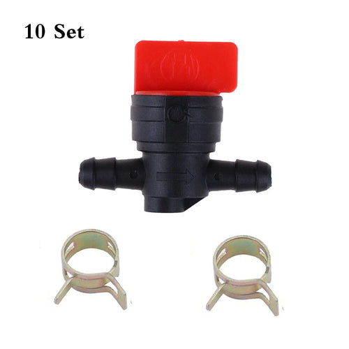 10pcs Inline Fuel Shut Off Valve Clamp for B & Stratton (494768, 698183)