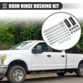 Door Hinge Bushing Kit for Chevrolet (1 Set) Silver Tone Black