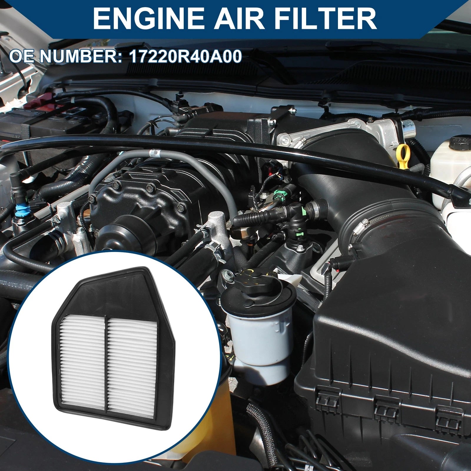 Engine Air Filter Replacement for Honda Crosstour 2.4L (2012–2015)