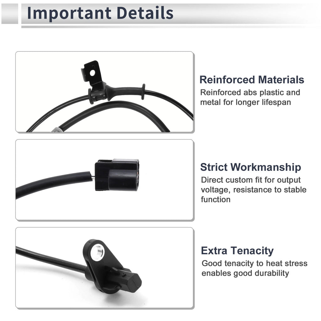 ABS Wheel Speed Sensor No. 95670D8000 for KIA KX3 (2015–2019)
