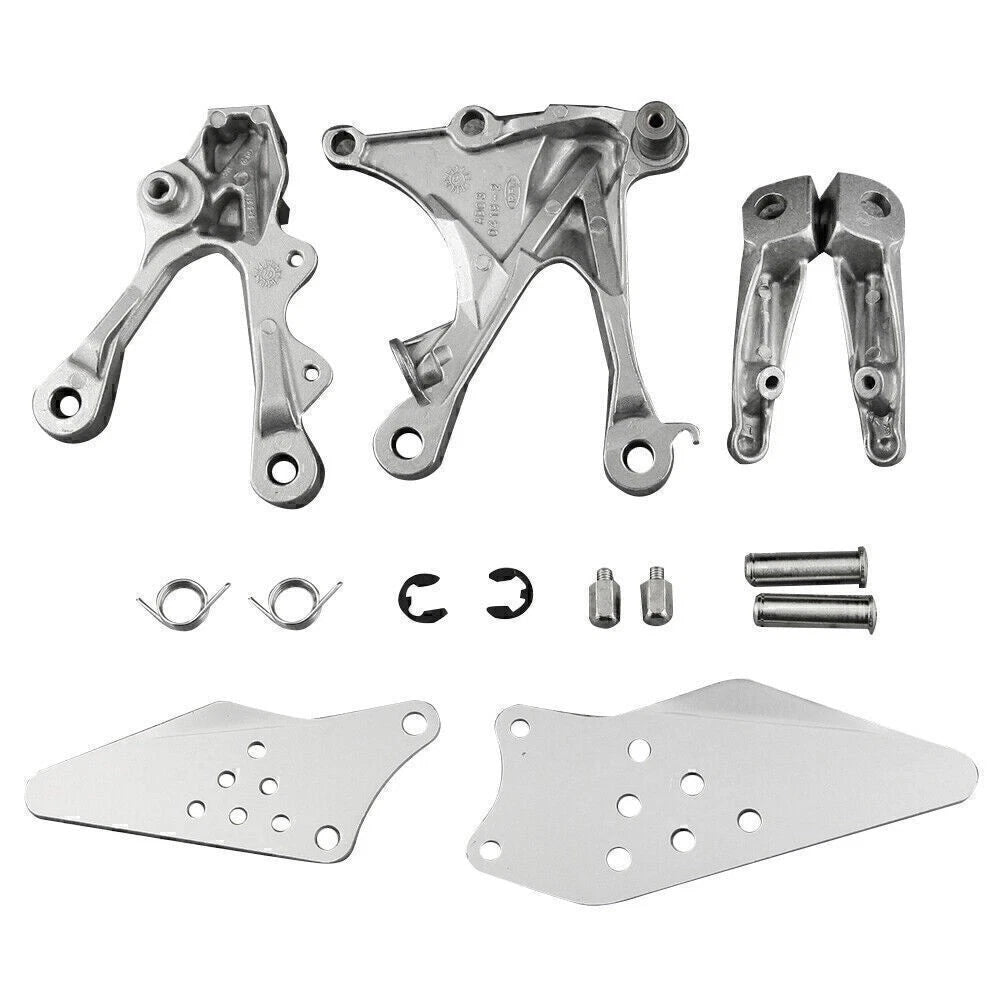 Front Footrest System Foot Pegs Pair for Kawasaki Ninja ZX6R (2005–2008)