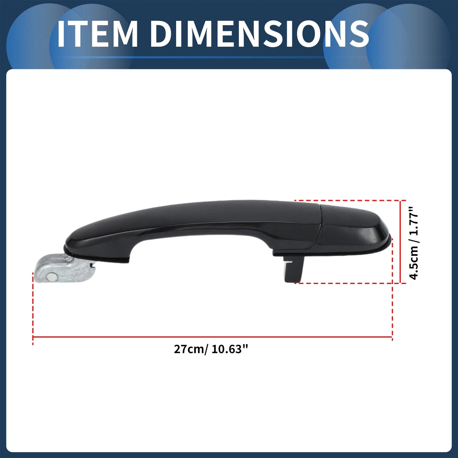 Door Handle Rear Left Replacement for Hyundai Tucson 2005–2009