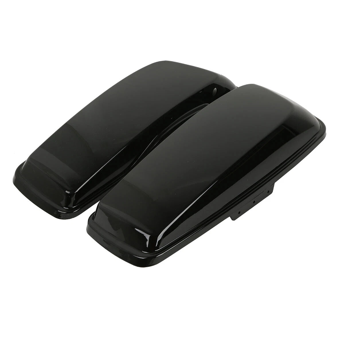 Painted Black Hard Saddlebag Lids for Harley Touring Electra Glide (2014–2024)