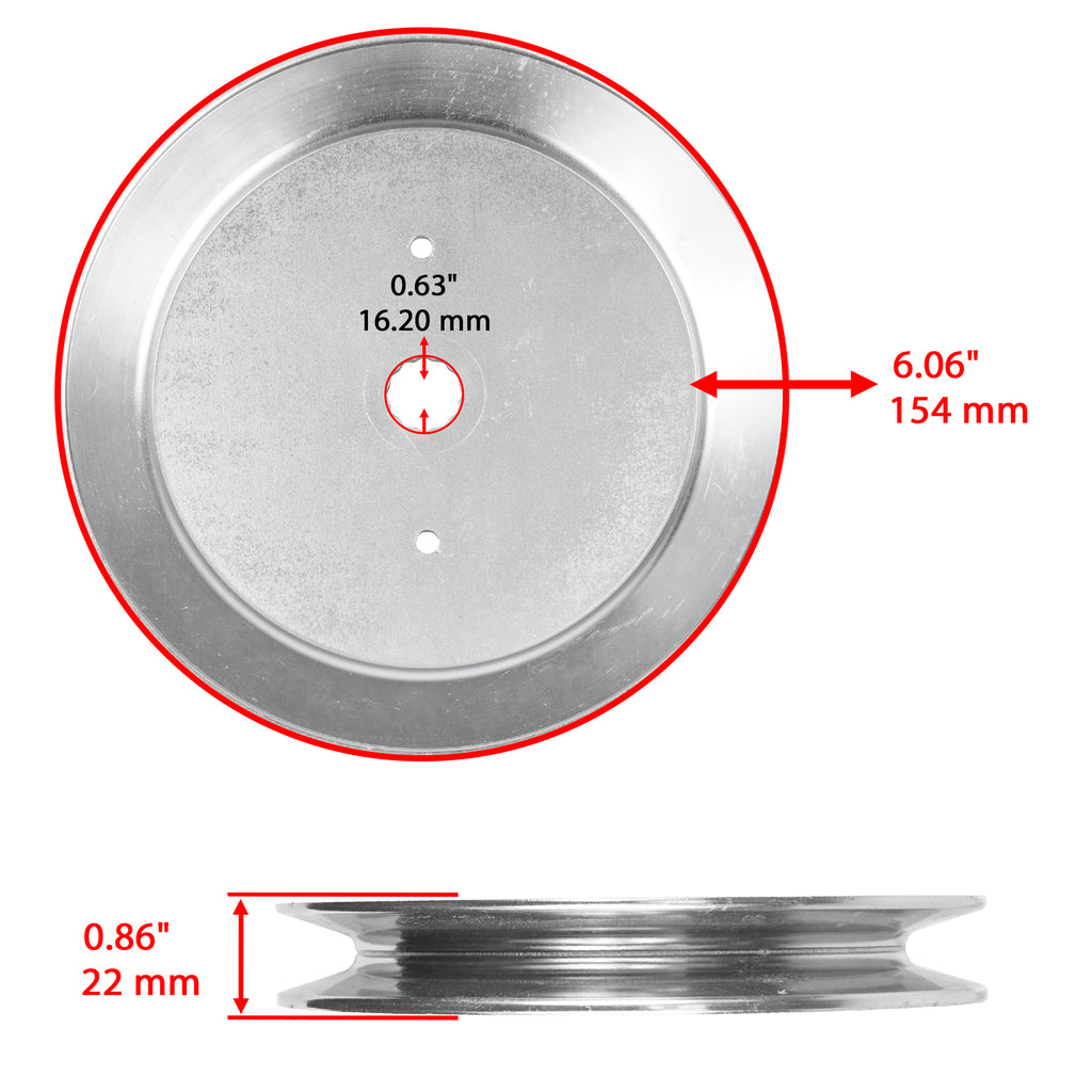 Spindle Pulley Replacement 61 Inch Deck for Husqvarna EZ5224 (2004–2012)