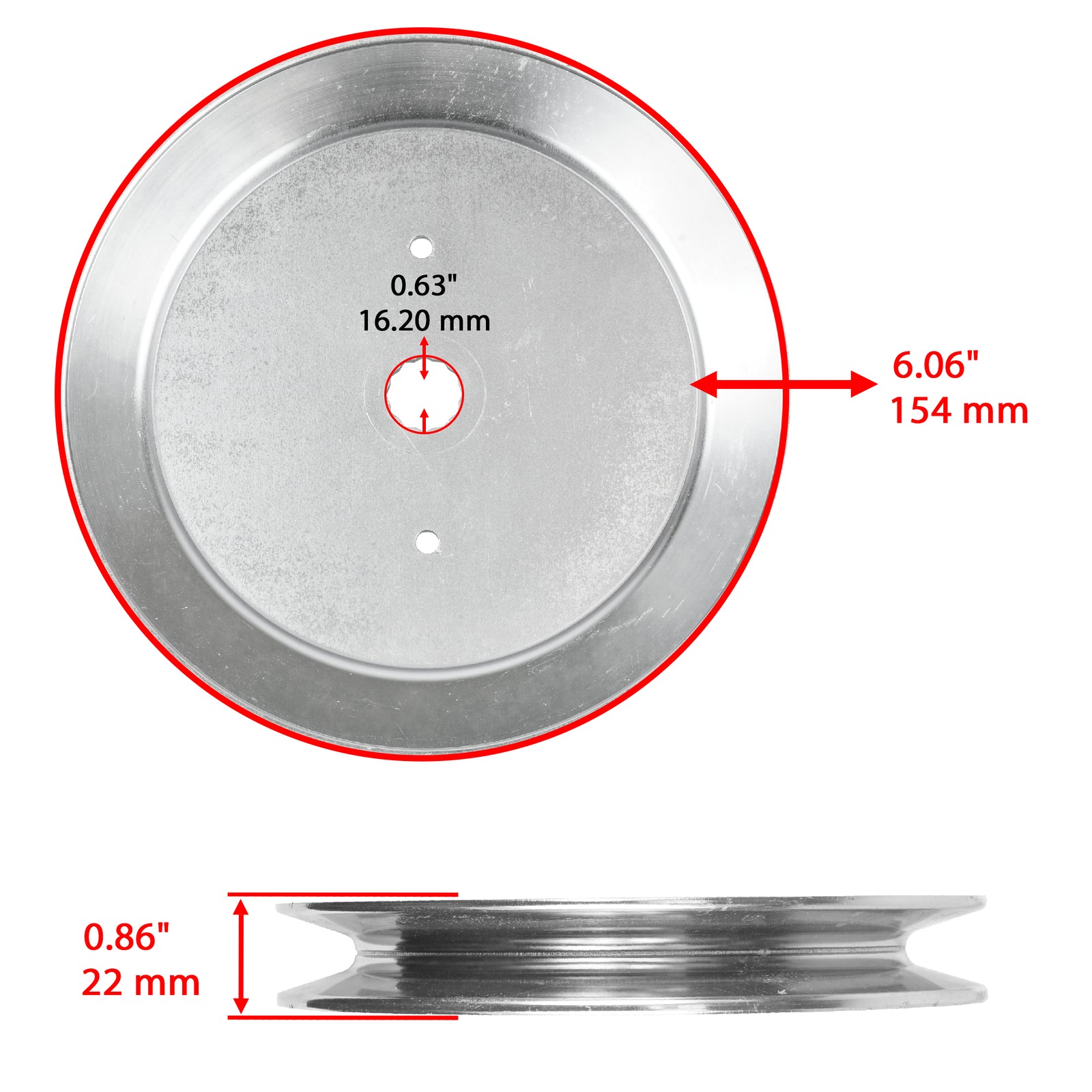Spindle Pulley Replacement 61 Inch Deck for Husqvarna EZ5224 (2004–2012)